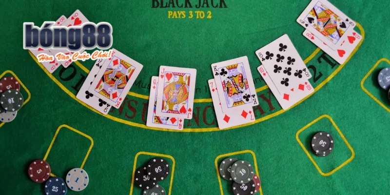 Bí quyết chiến thắng game Blackjack tại Bong88